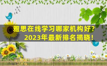 雅思在线学习哪家机构好？ 2023年最新排名揭晓！